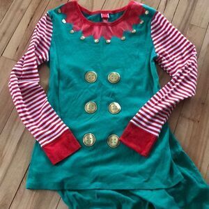 Target brand green elf 2pc loungewear, medium